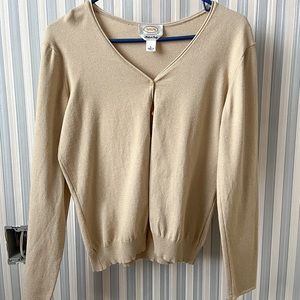 Talbots Gold Sparkling Cardigan